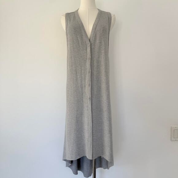 PHILOSOPHY SLEEVELESS MAXI CARDIGAN - Picture 2 of 8